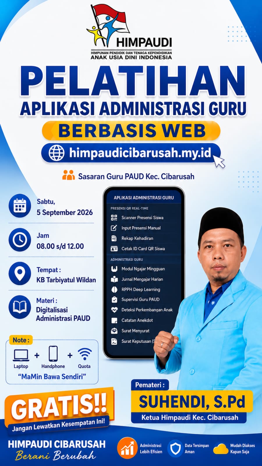 Transformasi Digital Administrasi Guru PAUD Kecamatan Cibarusah